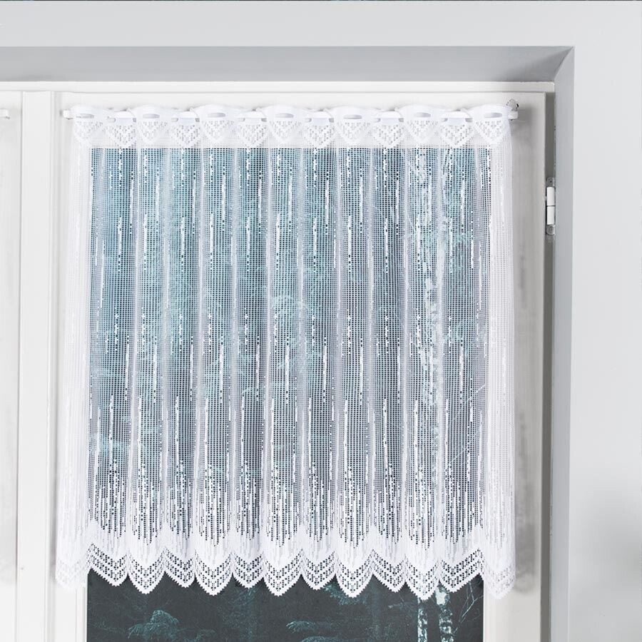 Dekorační metrážová vitrážová záclona ILJA bílá výška 70 cm různé rozměry MyBestHome Rozměr: 170 cm