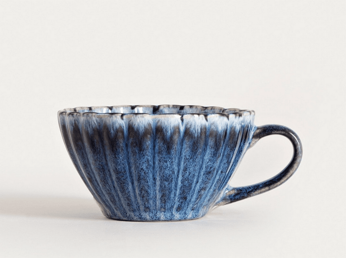 MELIDA | modrý hrnek ve tvaru šálku | 0,3 l | 750267