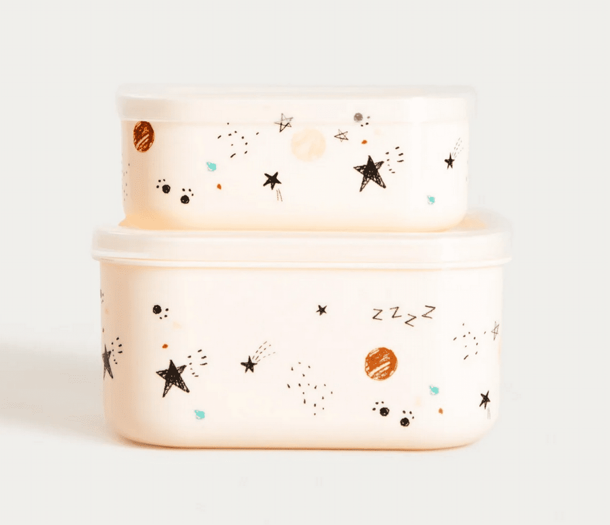 Lunchbox | SPACEKID | krémová | 2 kusy | 749643