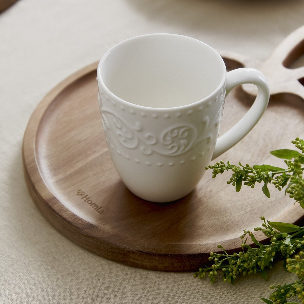 Hrnek SYLIA porcelán bílý 0,37 l