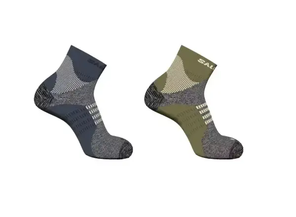 Salomon X Ultra Access Quarter ponožky gothic olive/grisaille vel. 36-38
