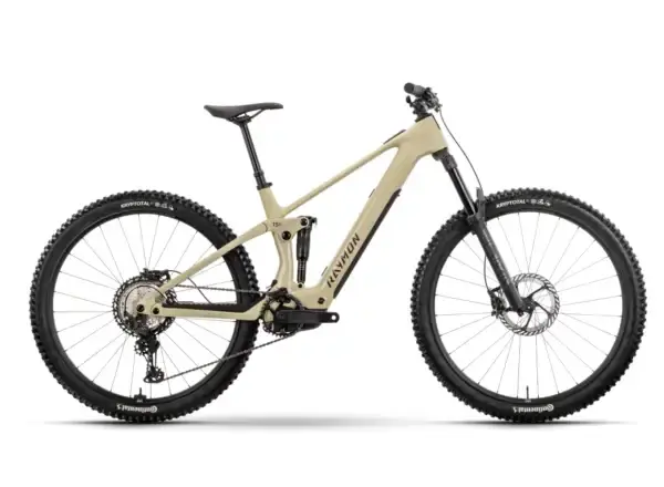 Raymon Airok Pro celoodpružené elektrokolo Popcorn Stealth/Caramel vel. S