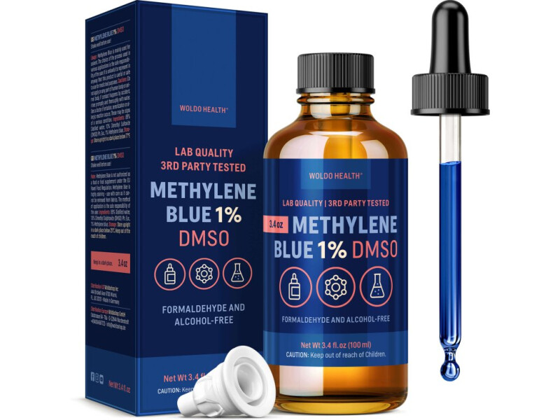 WoldoHealth Methylene Blue 1% + DMSO 10% 100ml - Woldohealth