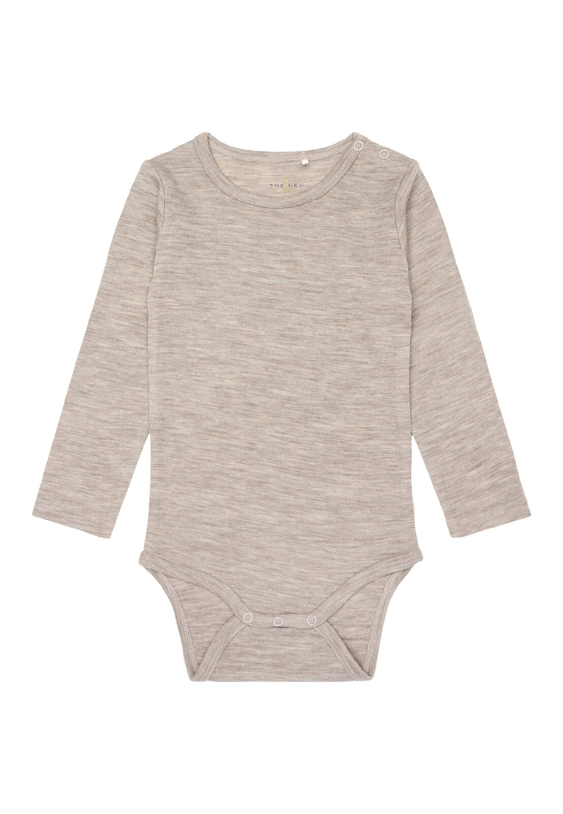 THE NEW SIBLINGS kojenecké body 5695 - Light Brown Melange Velikost: 74