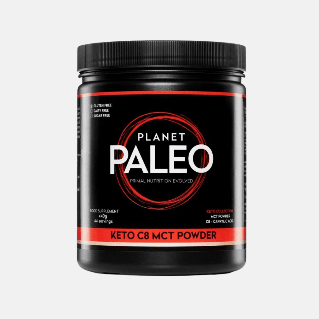 PLANET PALEO - Keto sušený C8 MCT olej s vysokým obsahem ketonů - EXP 01/2023 Hmotnost: 220 g