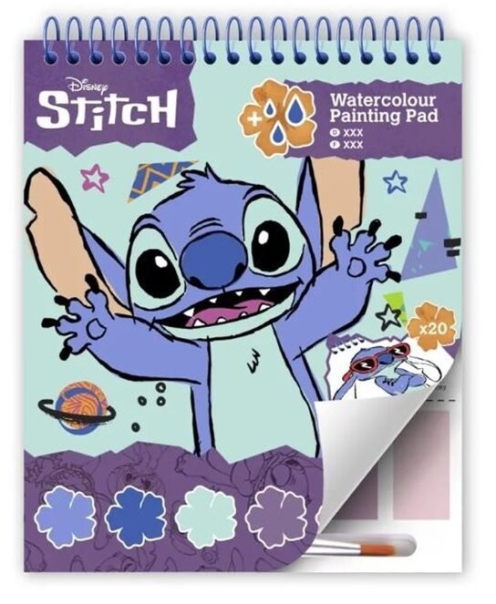 Stitch Akvarelová omalovánka