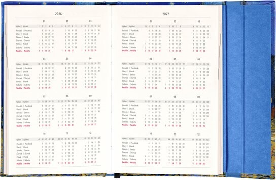 Týdenní magnetický diář 2026 Vincent van Gogh