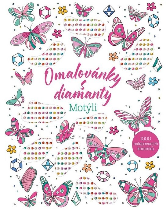 Omalovánky s diamanty Motýli