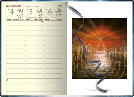 Týdenní diář 2026 A5 Art Hajný