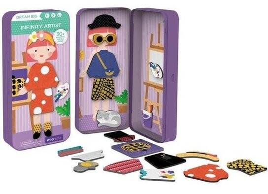 Cestovní magnetické puzzle Umělkyně