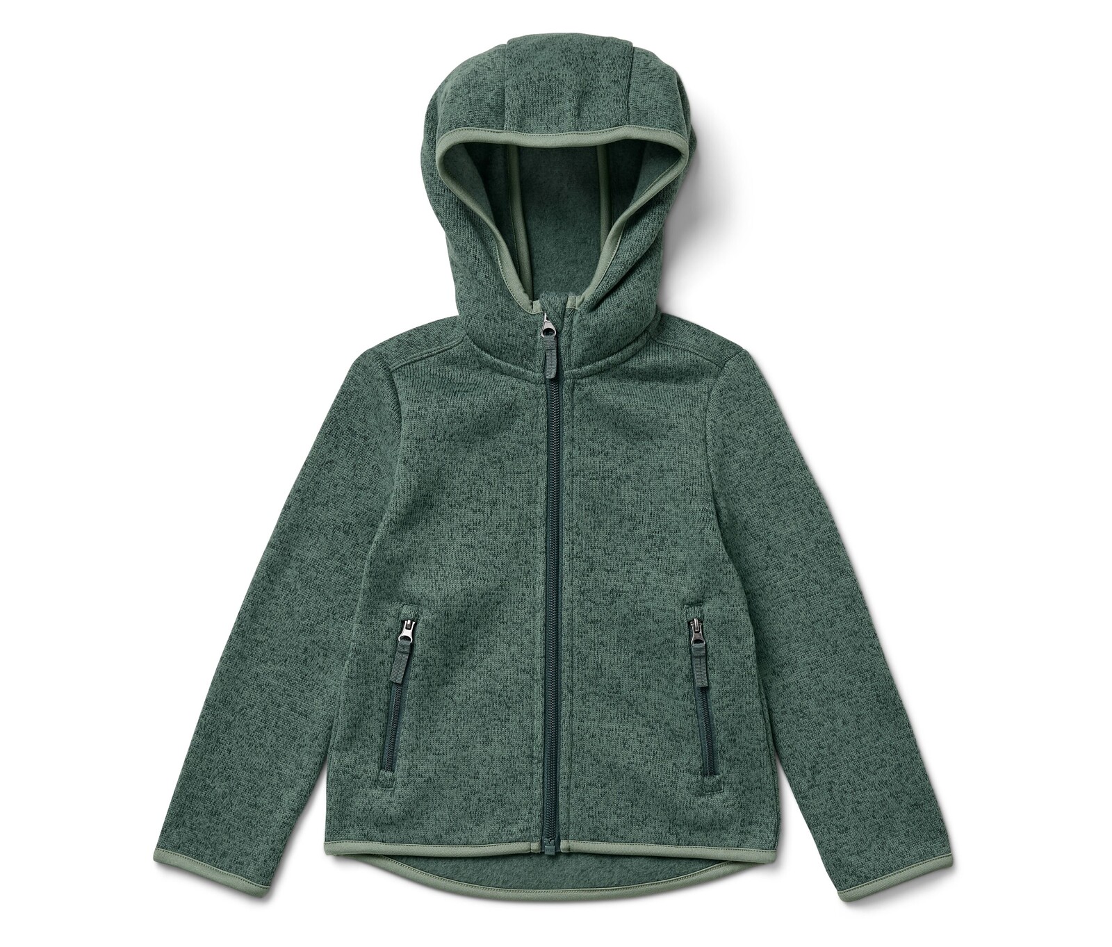 Tchibo - Dětská mikina z pleteného fleecu - pro ženy - vel. 86/92 - barva: zelená