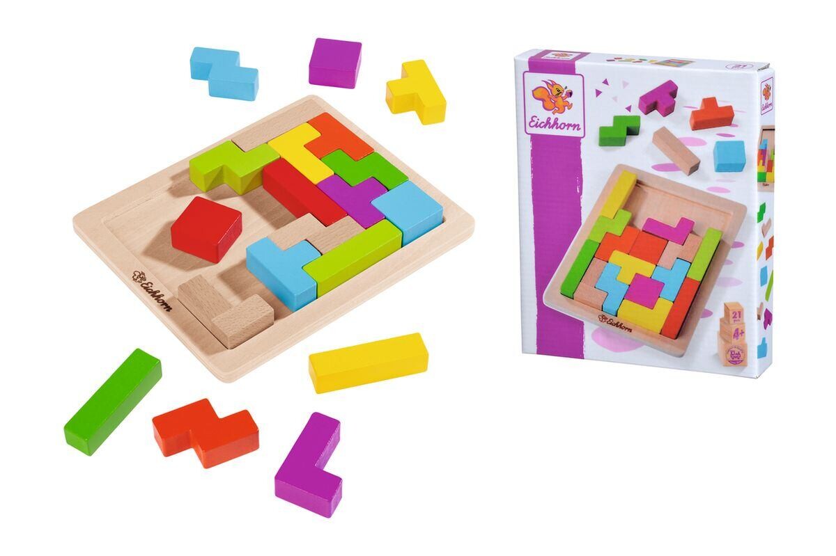 Eichhorn Dřevěná hra skládání tvarů