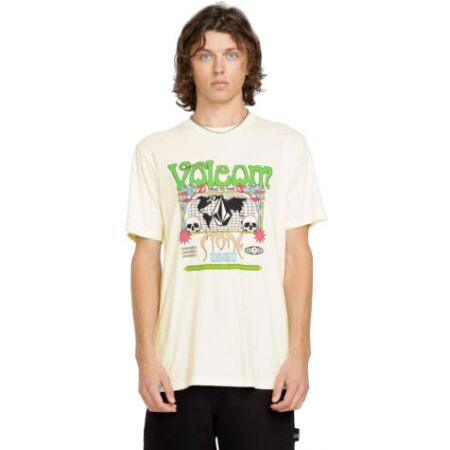 Triko Volcom Worldly S/S - Béžová - L