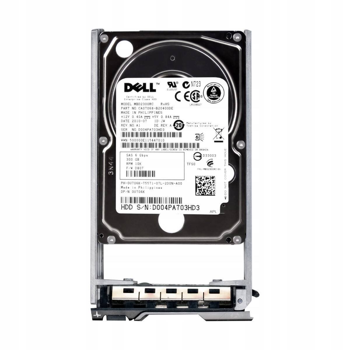 Dell 0U706K 300GB 10K 16MB SAS-2 2.5'' MBD2300RC
