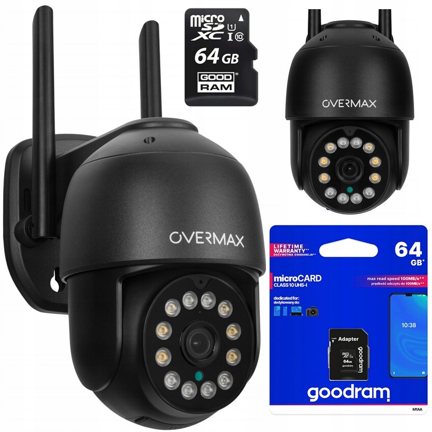 Venkovní Otočná Kamera 25s Lan 12 Led Diod IP66 Wifi Full Hd 4x Zoom