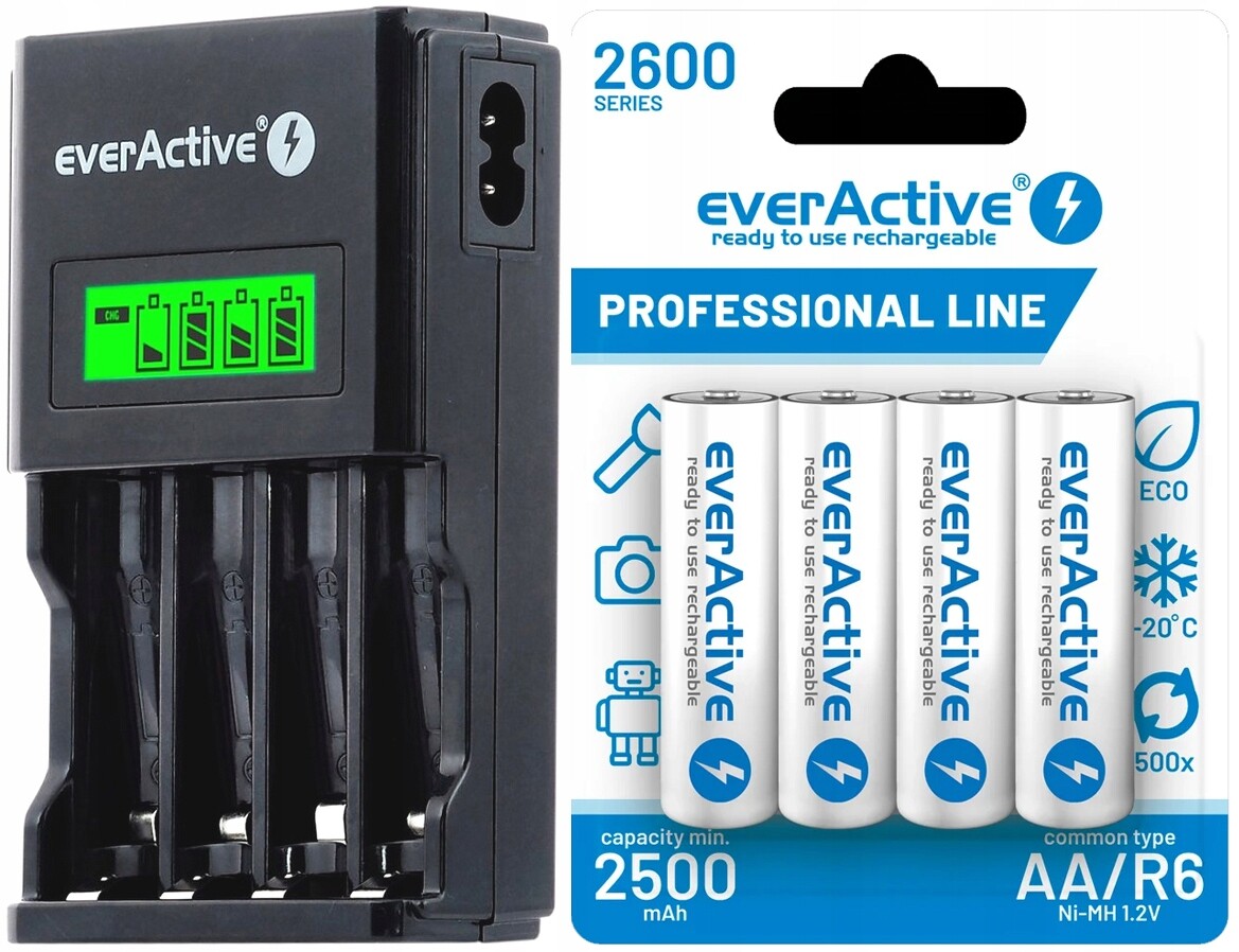 Nabíječka Baterií Aa Aaa 4 X Baterie R3 Aa 2600 mAh