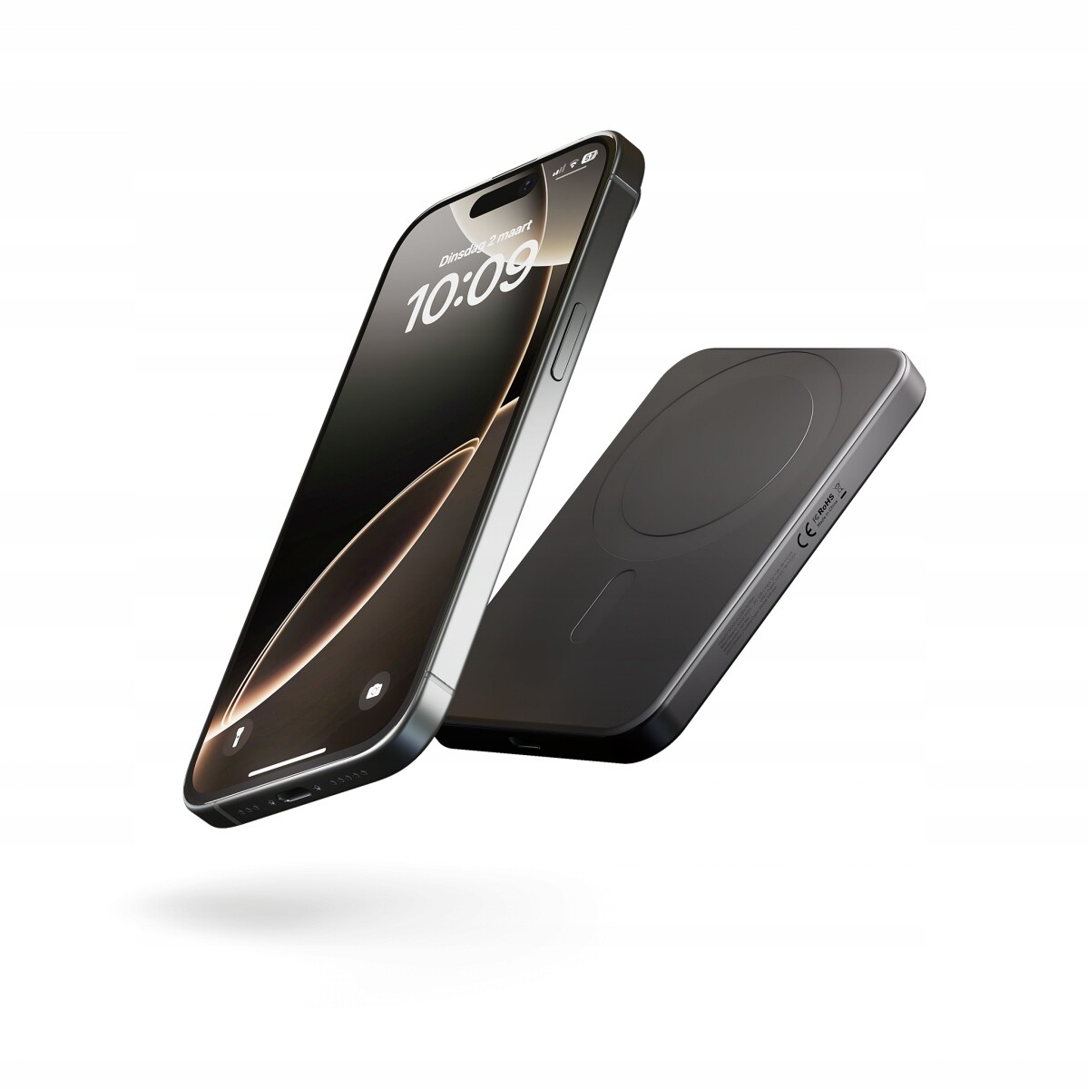 Zens Slim Qi2 hliníková powerbanka magnetická powerbanka 5000 mAh