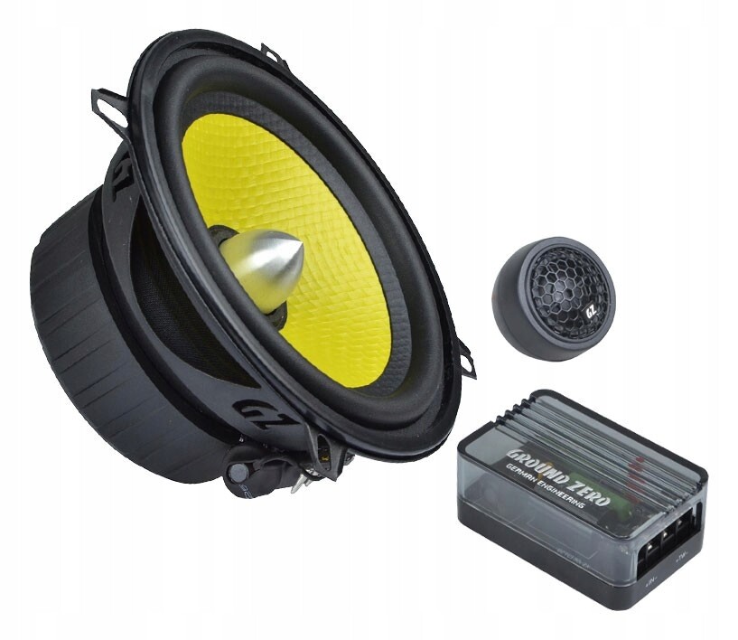 Automobilové reproduktory 13 cm 3 Ohm Systém výhybky Ground Zero Gztc 130.2X