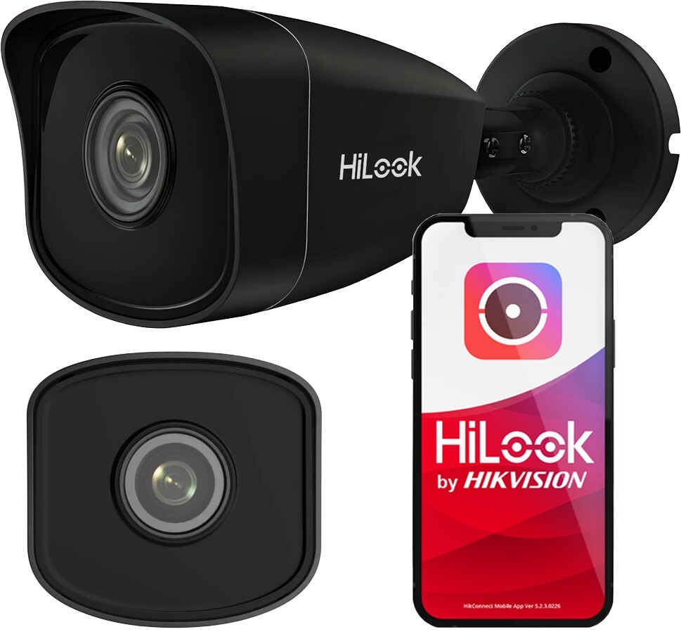 Ip kamera 5Mpx PoE Venkovní HiLook by Hikvision IPC-B150H Black IR30m Wdr