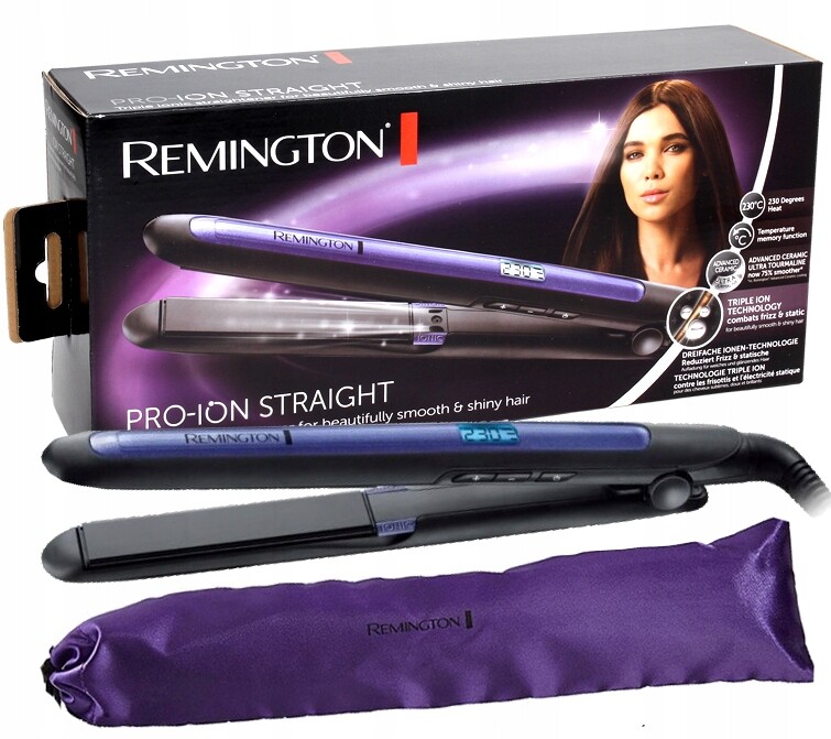 Žehlička Na Vlasy Keramické Dlaždice S Turmalínem Trojitá Ionizace LCD Pouzdro