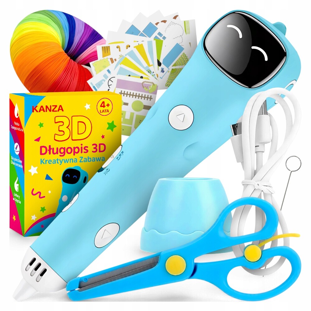 Propiska 3D 2.0 Pen 3D Tiskárna Pro Děti 205 M Náplní Pcl Sada