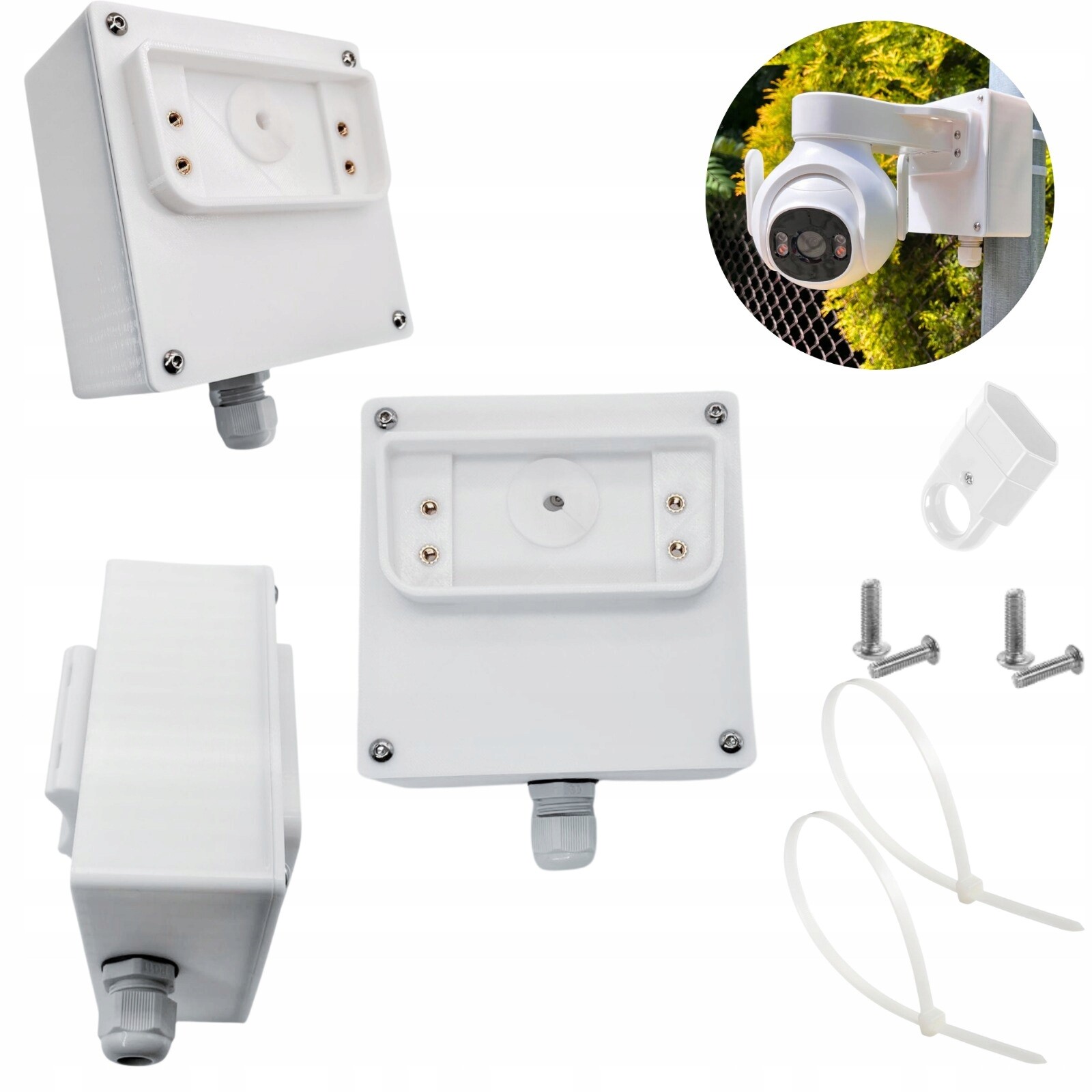 Bezinvazivní Plechovka S Těsněním Pro Kameru Dahua P5B-PV Žlab Nebo Sloup