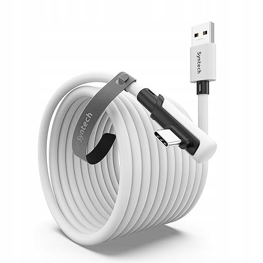 Kabel Syntech Link 6 m Usb 3.0–USB-C pro Quest2 Pc Vr Steam, připojení 3.0