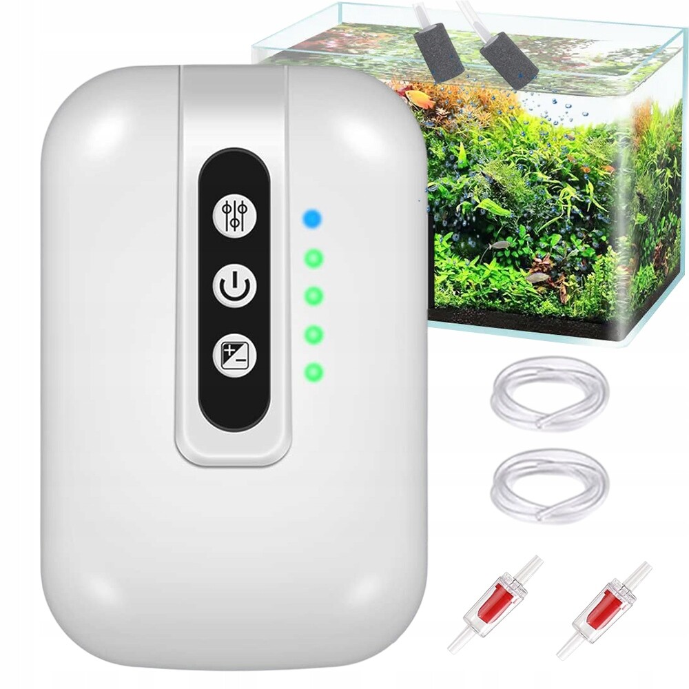 Provzdušňovač Do Akvária S Tichou Pumpou A Regulací 180 L/h