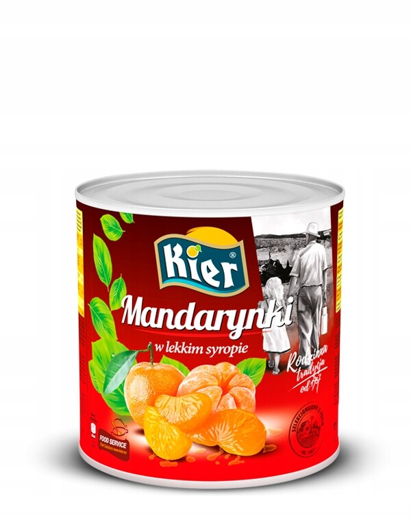 Mandarinky v lehkém sirupu 2600 g Kier
