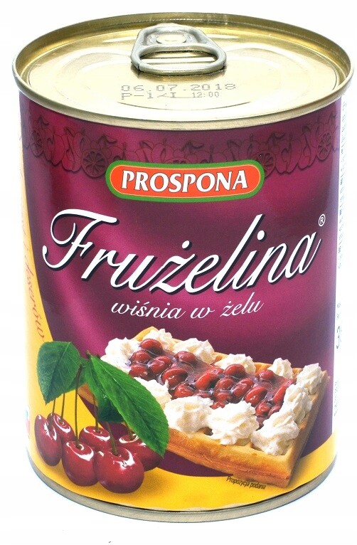 Fruželina třešňová ovoce v gelu Višeň Prospona 3x380 g