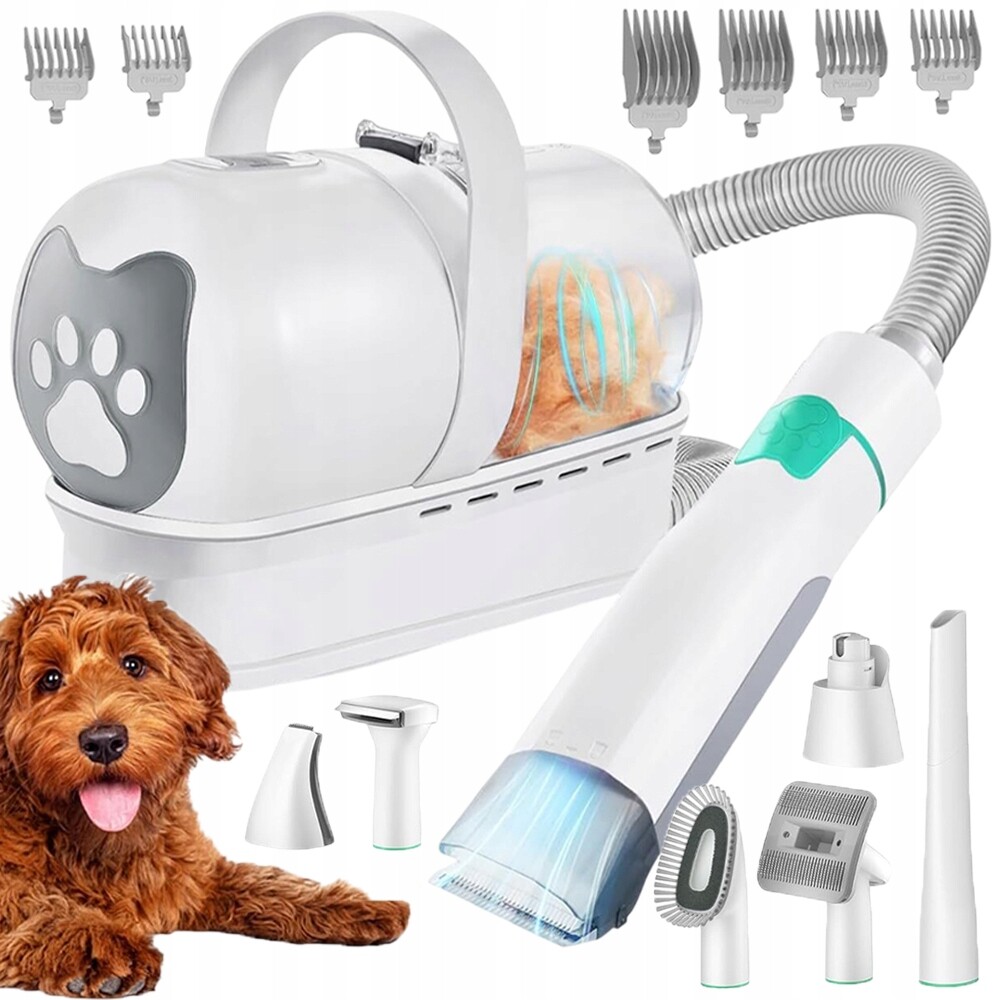 7V1 Sada Pro Péči O Srst Psa Zastřihovač Vysavač 400W 7V1 Zastřihovač