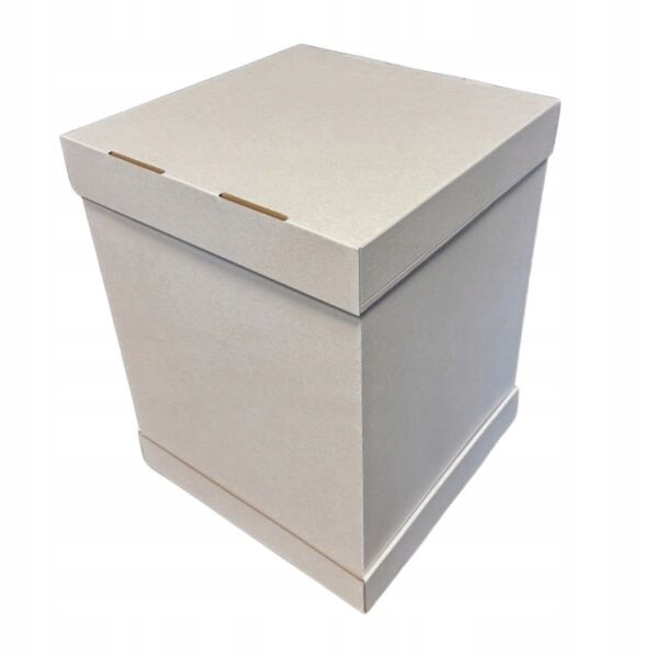 Krabice na dort patrový 32 x 32 x 45 cm Bílý 5ks