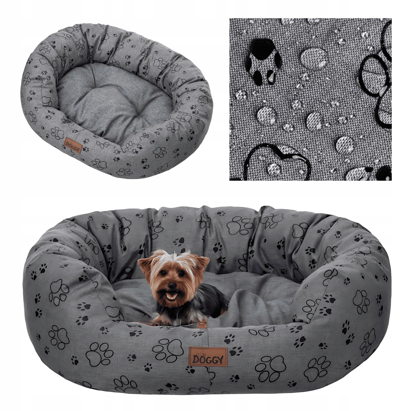 Pelíšek pro malého psa Voděodolné Potah pro psa s matrací 75 x 60 cm