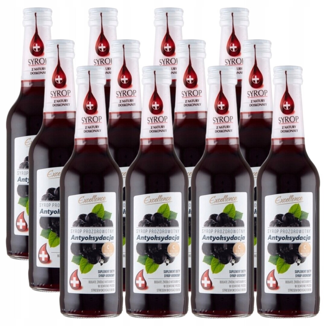 Excellence Antioxidační doplněk stravy arónový sirup 320 ml x 12 kusů