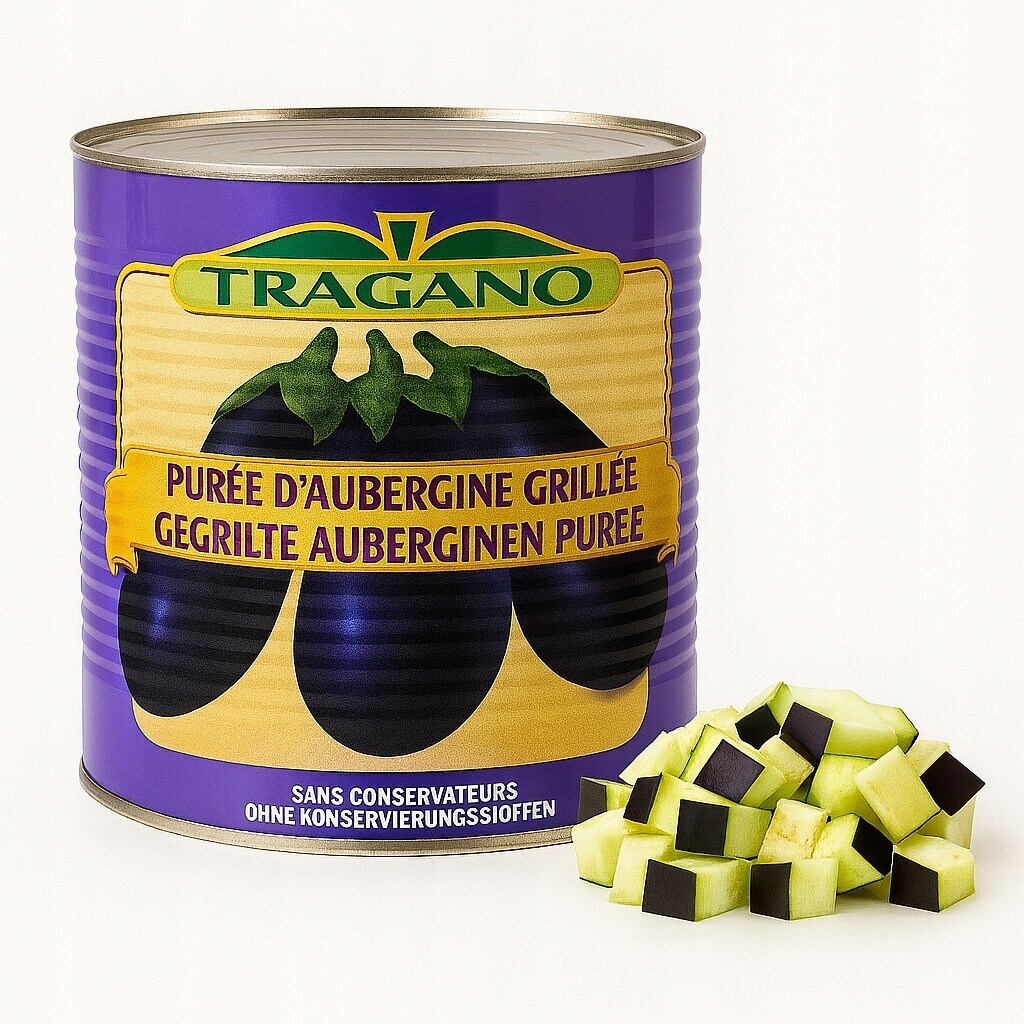 Pyré z grilovaného lilku 2,5 kg Tragano