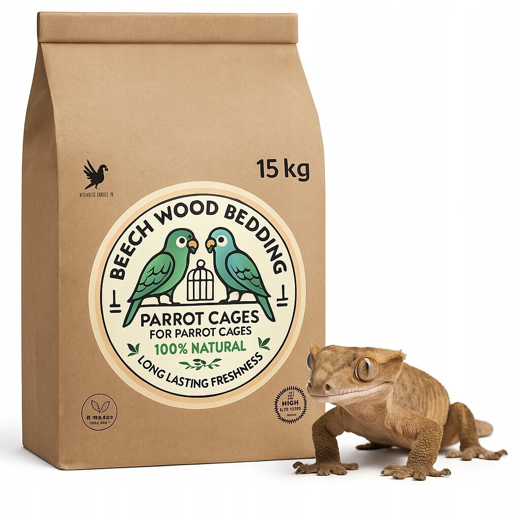 Bukové štěpky L – Přírodní, hygienický substrát pro terária plazů 15 kg