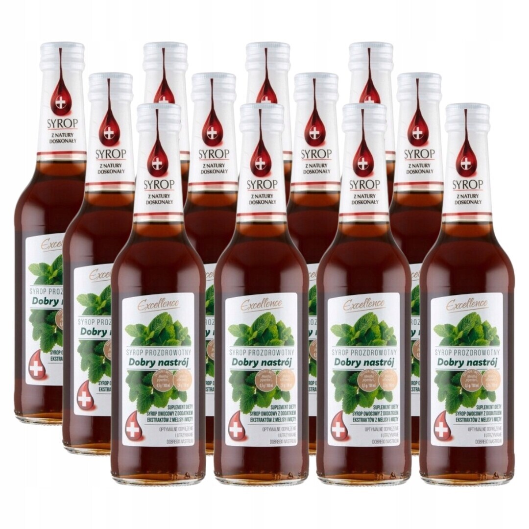 Excellence Dobrá nálada sirup z extraktů z meduňky a máty 320 ml x 12 Ks