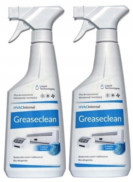 8x Přípravek na čištění klimatizačních zařízení Greaseclean Liquid Technologies
