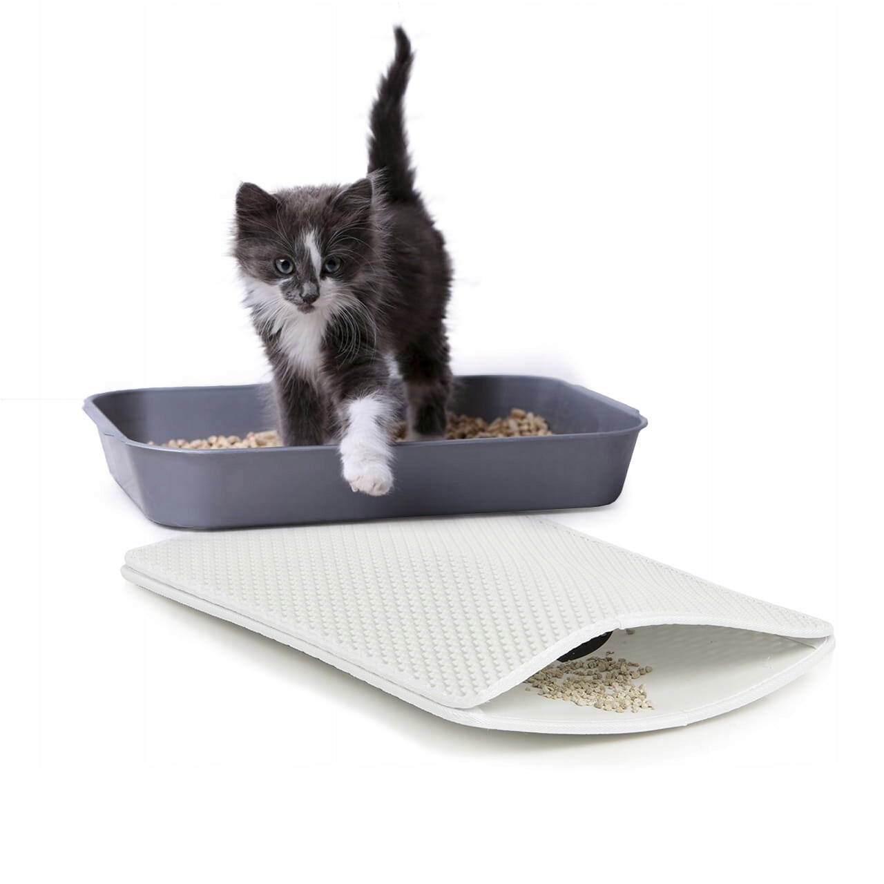 Magická dvouvrstvá podložka |CanadianCat Company Nový design 2021| bílá