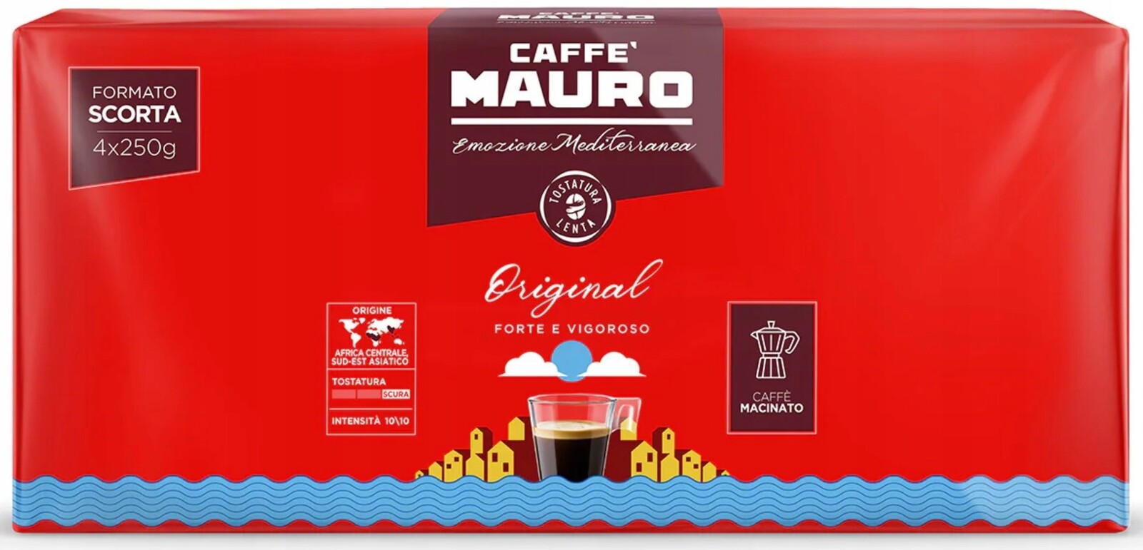 Caffe Mauro Mletá káva Original 4 x 250 g