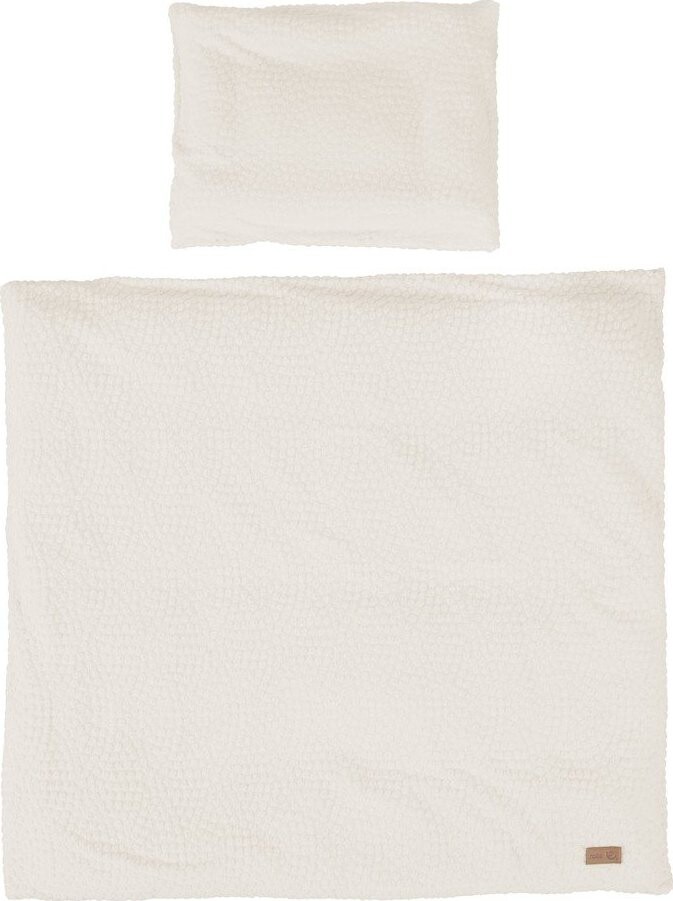 Krémové dětské povlečení do postýlky 80x80 cm Seashells – Roba