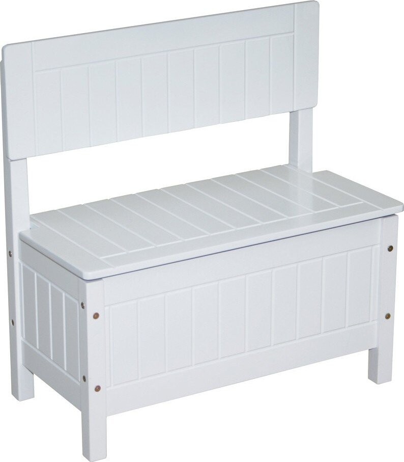 Bílá dětská lavice – Roba