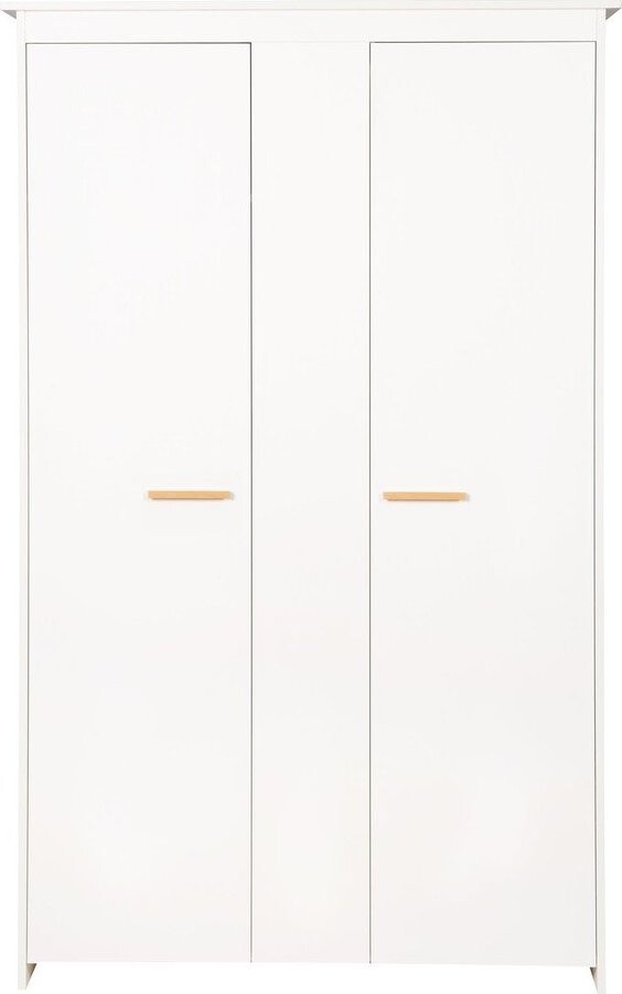 Bílá dětská šatní skříň 119x190x52 cm Anton – Roba