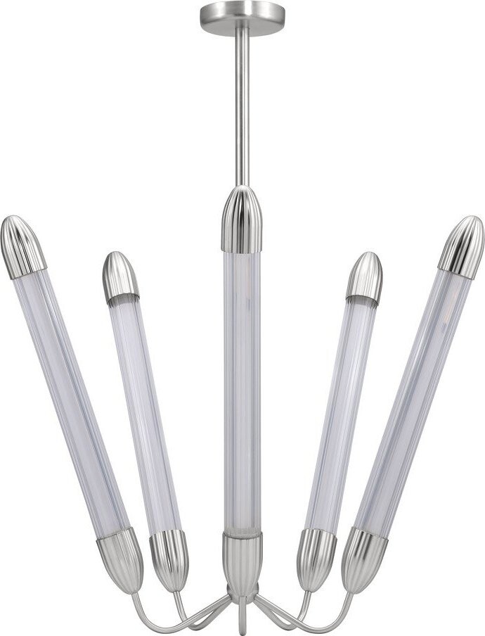 Ocelové závěsné svítidlo ve stříbrné barvě se skleněným stínidlem ø 86 cm Lemon Squeeze – UMAGE