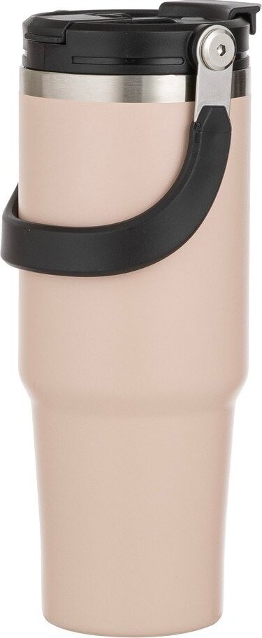 Béžová cestovní nerezová lahev 1 l Eco – Ladelle