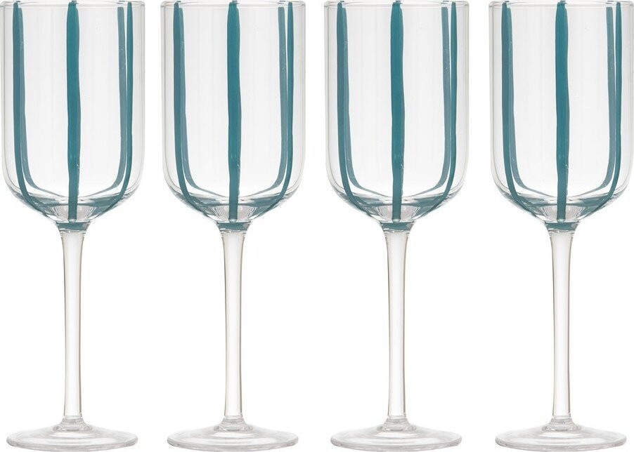 Skleničky v sadě 4 ks na víno 350 ml Stripe – Ladelle