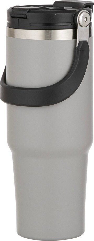 Šedá cestovní nerezová lahev 1 l Eco – Ladelle