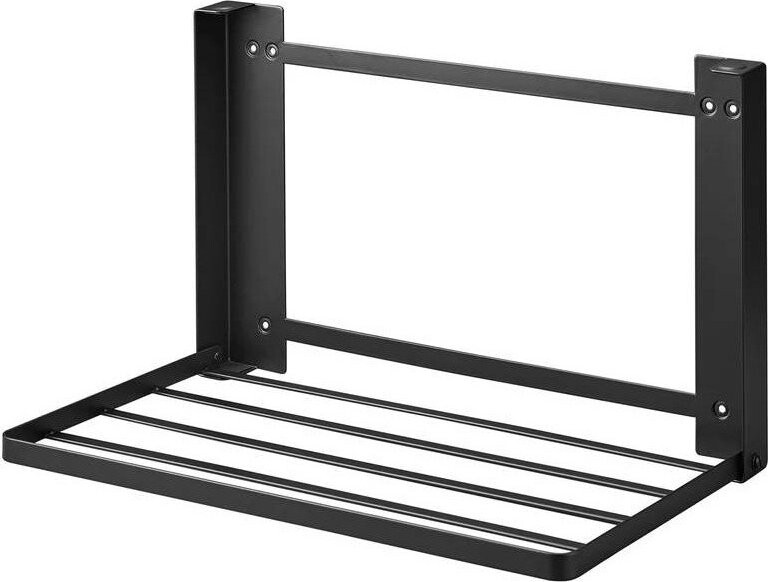 Matně černá nástěnná ocelová koupelnová polička Tower – YAMAZAKI