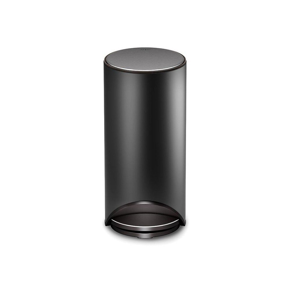 Matně černý nášlapný kovový odpadkový koš 30 l Arc – Joseph Joseph