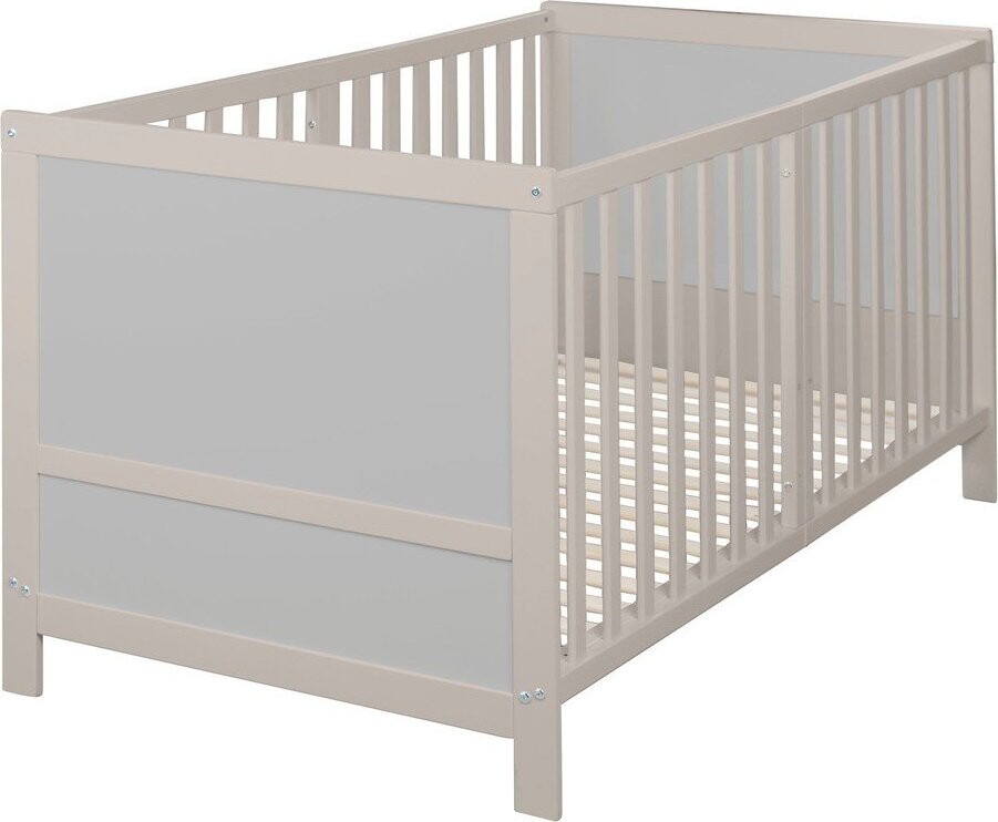 Šedá postýlka s nastavitelnou výškou 70x140 cm Easy Sleep – Roba